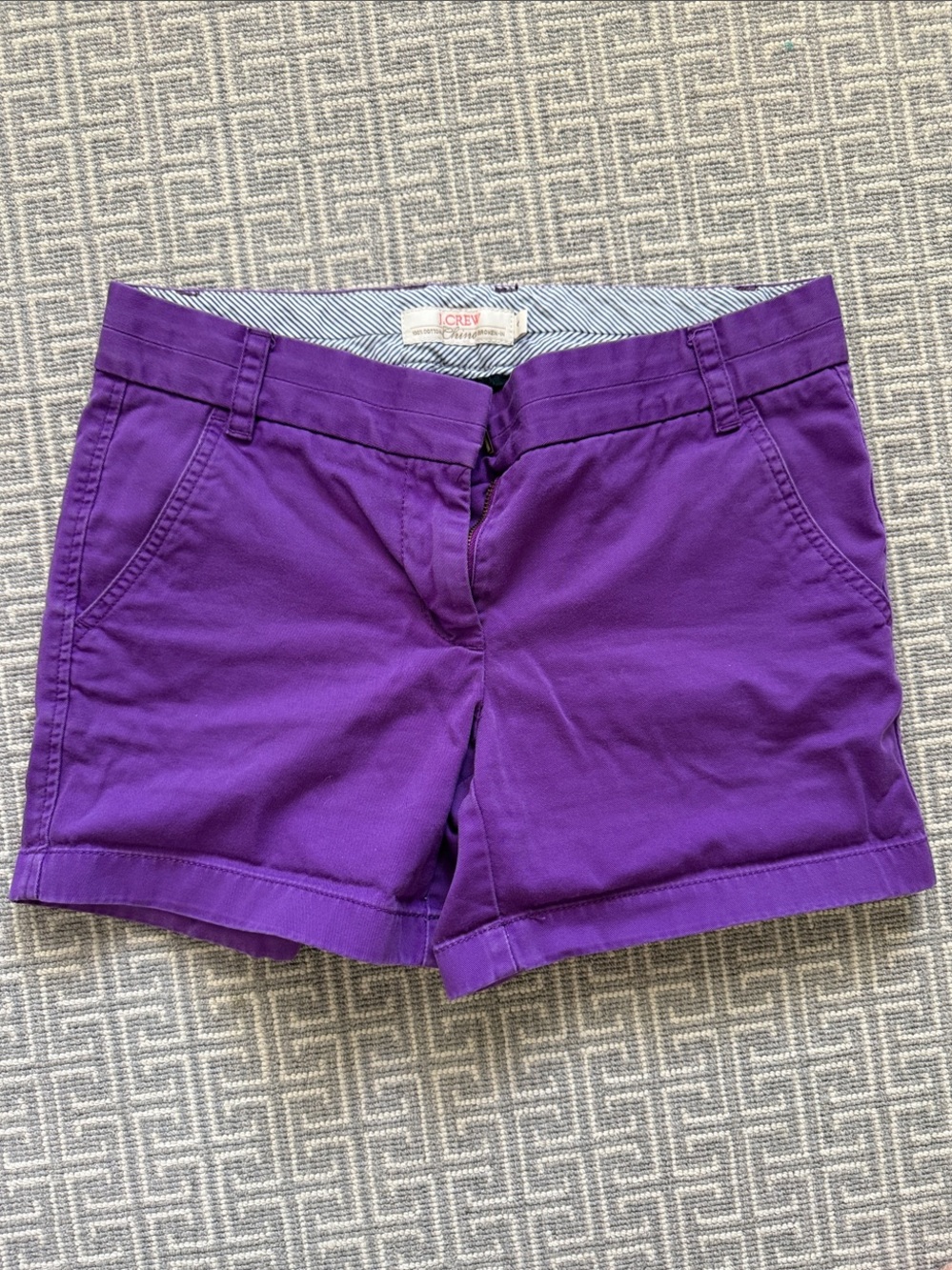 J. Crew Purple Chino Shorts